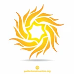 太陽ロゴの要素