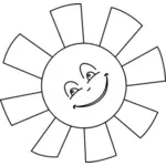 太陽ライン アート ベクトル グラフィックス
