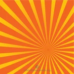 Radial stripes yellow red