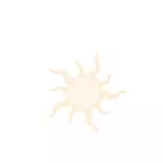 薄い太陽ベクトル画像