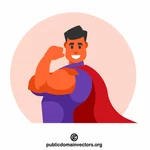 Superhero office worker