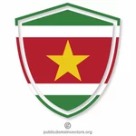 Crête de drapeau de Suriname