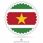 ملصق علم سورينام