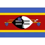 Bendera Raya Swaziland vektor ilustrasi
