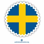 Klistermärke svensk flagga