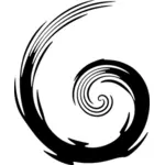 Abstract swirl from the center vector clip art