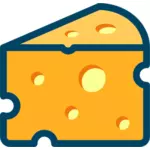 Imagen vectorial de queso suizo