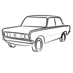 Illustration vectorielle polonais Fiat 125