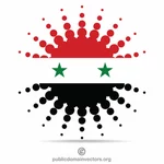 Сирийский флаг полутон дизайн