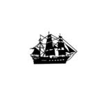 Tall sailing ship vector image