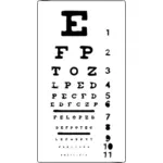 Silhouette de test oculaire