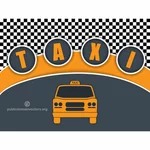 Taksi hizmeti vektör arka plan