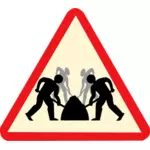 チームワーク道路標識ベクトル画像