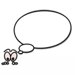 Ilustración de vector parlante discurso burbuja