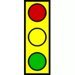 Vector image of small stop light symbol