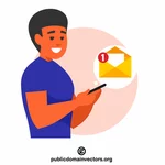 Teenager received an email