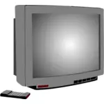 Ilustraţie vectorială de argint set TV