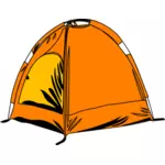 Yellow comic tent