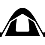 גרפיקה וקטורית של pictogram אוהל