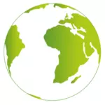 صورة الكرة الأرضية الخضراء