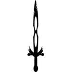 Black sword vector graphics