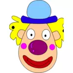 Vector illustraties van hoofd van de clown