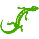 Zelená ještěrka ikony