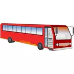 Bussi, jossa on avoin etuoven vektorikuva