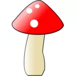 Vector drawing of 2D mushroom