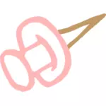 Rosa häftstift ritning
