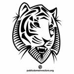 Tiger monochrome graphics