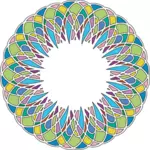Vektor Klipart pastelové barevné prstence