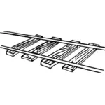 Railroad tracks vector image