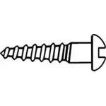 Wood screw vector clip art