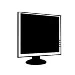 LCD monitor vector image