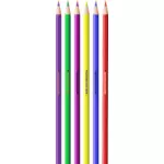 أقلام ملونة مختلفة