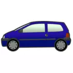 Mobil biru vektor