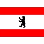 Flagg Berlin vektorgrafikk