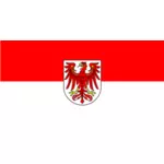 Flagg Brandenburg vector illustrasjon