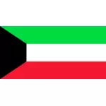 Vlajka Kuvajtu Vektor Klipart