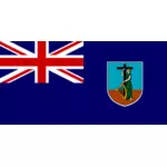 मोंटसेराट वेक्टर चित्रण का ध्वज