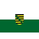 Bendera Saxony vektor gambar