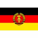 Bandera de la República Democrática Alemana vector imagen