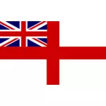 Angielski Royal Navy zabytkowego flaga grafika wektorowa