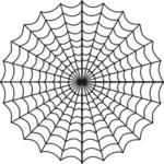 Clipart vetorial da teia de aranha estilizada