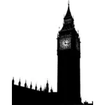Big Ben vector silhouette