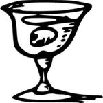 Vector image of wine glass