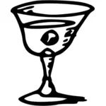 Vector image of wine glass 2