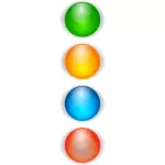 Gekleurde opsommingstekens vector afbeelding