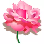 رسم متجه من الورد